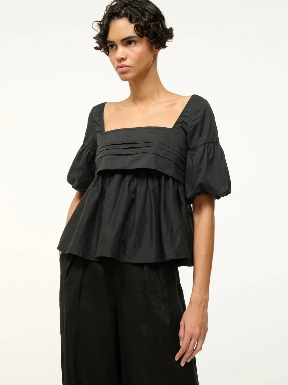 STAUD Black Darla Top Size 4 New With Tags